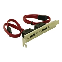 SATA-Blende, intern/extern, SATA Buchse zu eSATA Stecker
