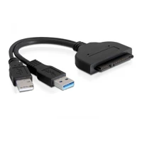 Converter SATA 22 pin > USB 3.0-A Stecker + USB 2.0-A