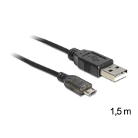 DeLock USB-Kabel, USB Stecker bis Micro-USB Typ B Stecker, USB