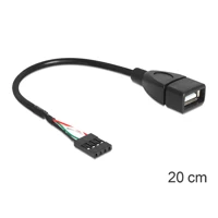 USB-Kabel intern auf extern, USB Buchse bis