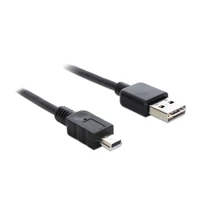 DeLock Easy, USB-Kabel, USB Stecker umkehrbar zu Mini-USB