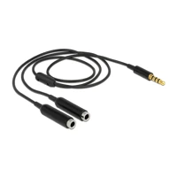 Audio-Splitter, 4-poliger Mini-Buchse bis
