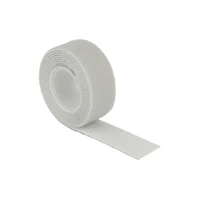 Hook-and-loop fastener, Kabelbinder, 1m, grau