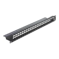 Keystone Patch Panel, Patch Panel, Schwarz, 1U