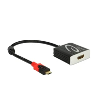 Externer Videoadapter, USB-C, HDMI, Schwarz -
