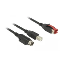 Powered USB-Kabel, USB PlusPower (24 V) Stecker bis