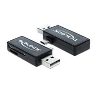 Micro USB OTG Card Reader + USB A Stecker -