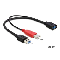 USB-Kabel, USB Typ A Buchse zu USB (nur Strom), USB