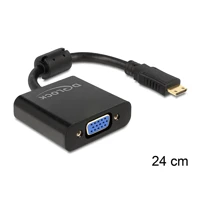 Videokonverter, HDMI, VGA, Schwarz, retail