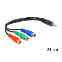 Videokabel, Component Video, RCA x3 Buchse bis