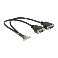 Videokabel, IDC 40-polig bis HD-15 (VGA) Buchse, 34