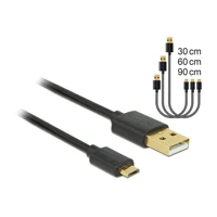 DeLock USB-Kabelsatz, Schwarz