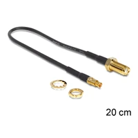 HF-Kabel, TS-9 Stecker bis SMA Buchse, 20cm