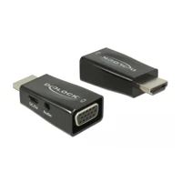 Adapter HDMI-A Stecker > VGA Buchse mit Audio -