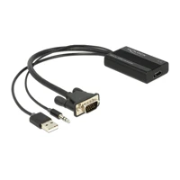 VGA to HDMI Adapter with Audio, Video- /