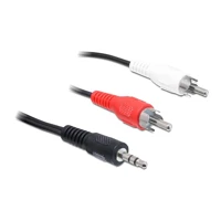 DeLock Audiokabel, mini-phone stereo 3,5mm Stecker zu