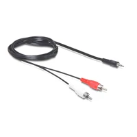 Audiokabel, RCA x2 Stecker zu mini-phone stereo