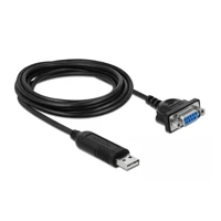 Kabel seriell, USB Stecker zu DB-9 Buchse, 1,8m -