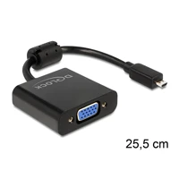 Videokonverter, HDMI, VGA, Schwarz, retail