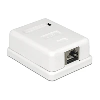 Wanddose, RJ-45, weiß