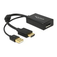 Videokonverter, HDMI, DisplayPort, Schwarz -