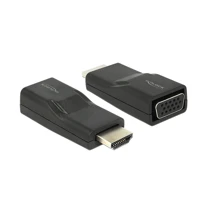 Videokonverter, HDMI, VGA, Schwarz, retail