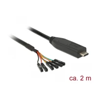 DeLock Kabel USB / seriell, 24 pin USB-C Stecker zu