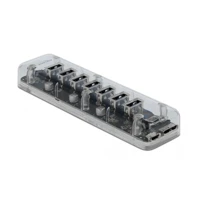 Externer USB 3.0 Hub mit 7 Ports transparent, Hub