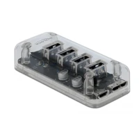 Externer USB 3.0 Hub mit 4 Ports transparent, Hub