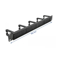 Cable Management Brush Strip with 5 hooks -
