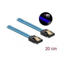 DeLock SATA 6Gbit/s Cable UV glow effect, SATA-Kabel -