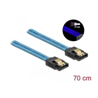 DeLock SATA 6Gbit/s Cable UV glow effect, SATA-Kabel -