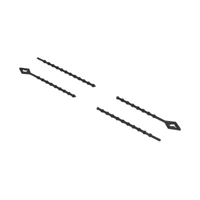 DeLock Kabelbinder, mit Perlen, 20cm, Schwarz