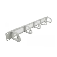 Cable Management Brush Strip with 5 hooks -