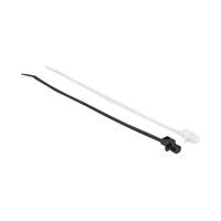 DeLock Kabelbinder, mit Lamellenfuß, 20cm, Schwarz
