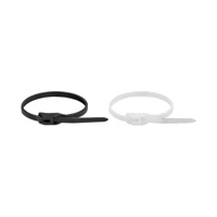DeLock Kabelbinder, mit flachem Kopf, 37cm, Schwarz