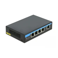 Switch, unmanaged, 4x10/100/1000 (PoE+) + 1x