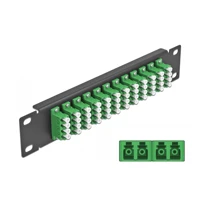 Patch Panel, LC SM X 48, Schwarz, 1U, 25,4cm