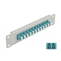 Patch Panel, LC MM X 12, grau, 1U, 25,4cm
