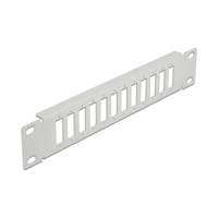 Patchpanel (Blindblech), Rack montierbar, grau -