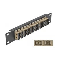 Patch Panel, Schrankmontage, SC Duplex MM X 12 -