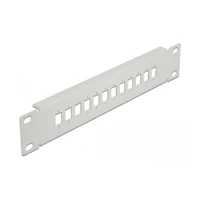 Patchpanel (Blindblech), Rack montierbar, grau -