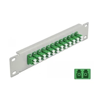Patch Panel, Rack montierbar, LC SM X 12, grau