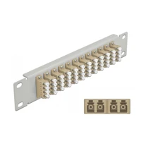 Patch Panel, LC MM X 48, grau, 1U, 25,4cm