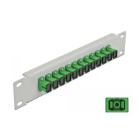 Patch Panel, Schrankmontage, SC SM X 12, grau