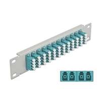 Patch Panel, Schrankmontage, LC MM X 48, grau
