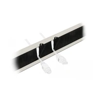 Kabelmanagementleiste, grau, 2U, 48,3cm (19")