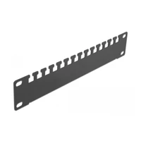 Kabelmanagementschiene, Rack montierbar, Schwarz