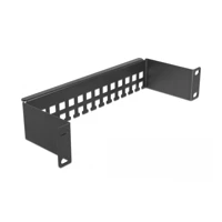 Kabelführungsleiste, Schwarz, 1U, 25,4cm (10")