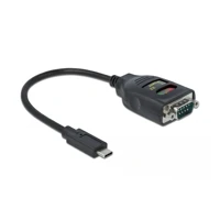 Adapter USB Type-C to 1x Serial RS-232 DB9 with